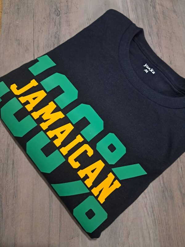 100% jamaican tshirt brick